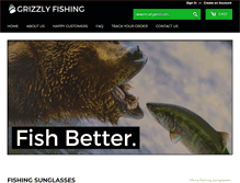Tablet Screenshot of grizzlyfishing.com